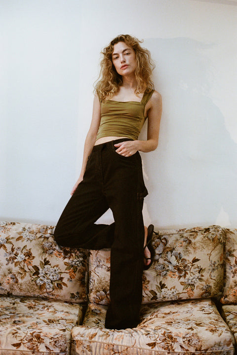 Metallic Olive Soft Bodice