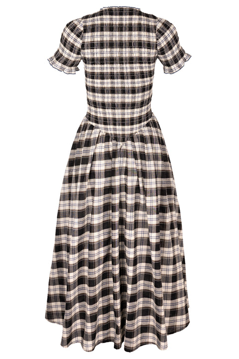 Ink Plaid Marta Dress